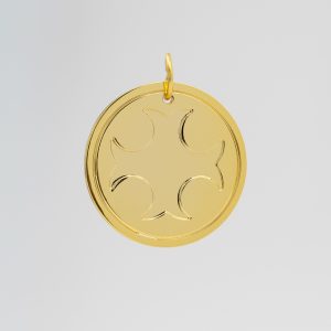 Médaillon croix templière active l'éspérance